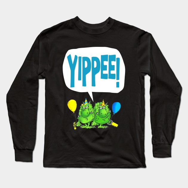 Yippee (black) Long Sleeve T-Shirt by brendanjohnson